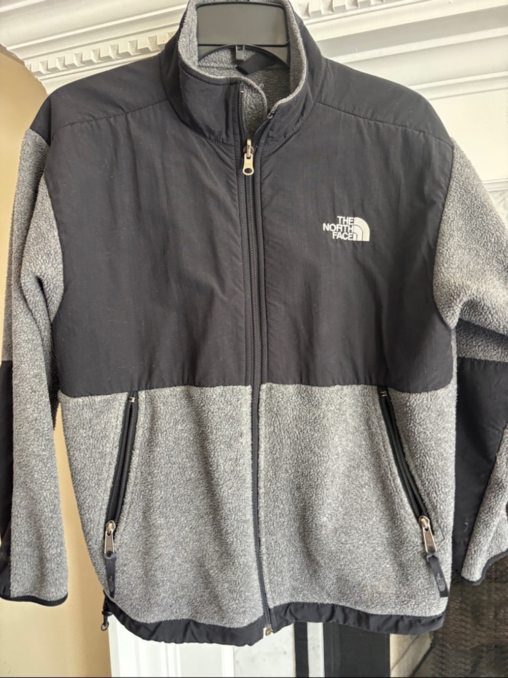 The North Face Youth Black & Gray Performance Fleece Jacket